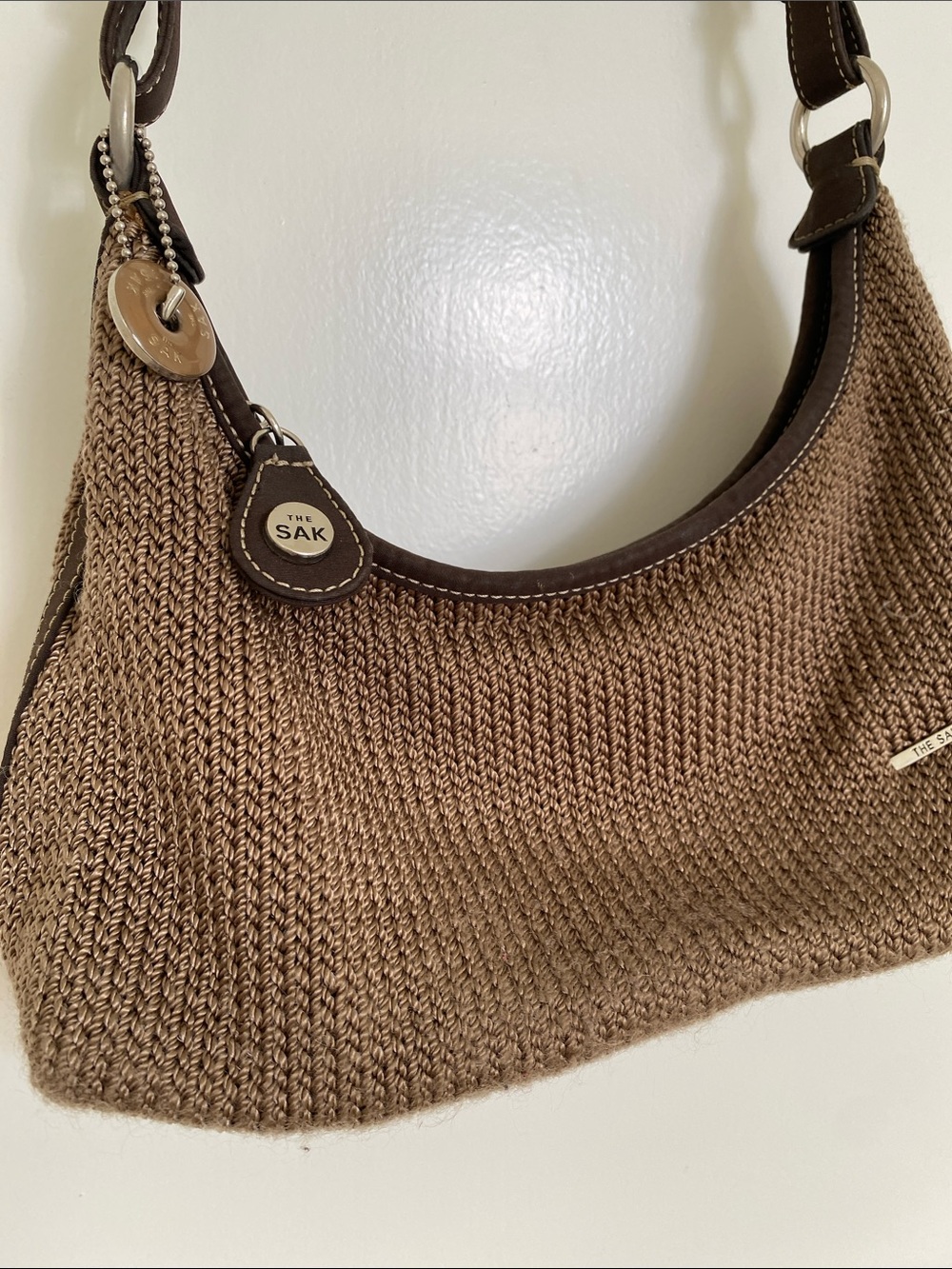The Sak  Brown Knit Hobo Shoulder Bag - Picture 4 of 8